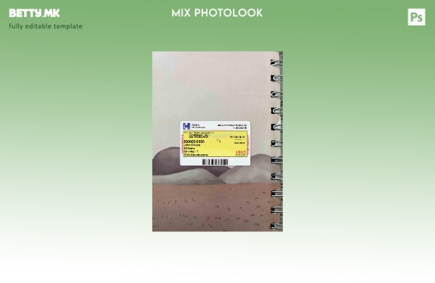 модерен стил Данска картичка за здравствено осигурување photolook ПРЕДЕН шаблон